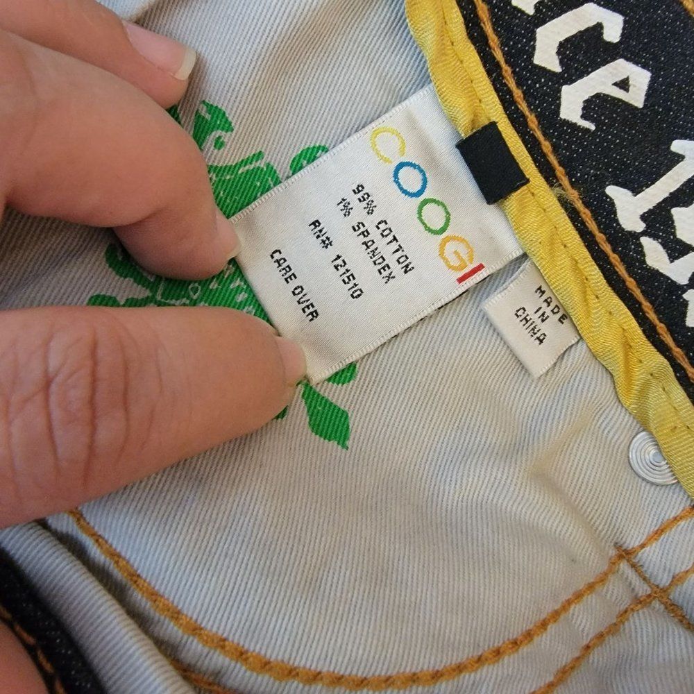 Coogi Womens Size 11/12 Black Denim Blingy Cotton Spandex Straight Leg Jeans - Picture 8 of 13